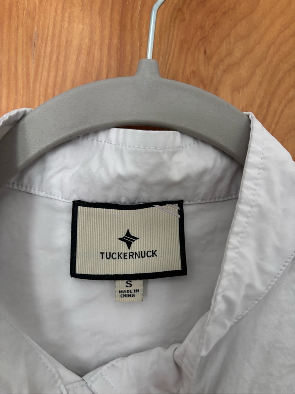 NWOT | Tuckernuck White Short Sleeve Trapunto Stitch Sofia Poplin Shirt Size S - Picture 9 of 10